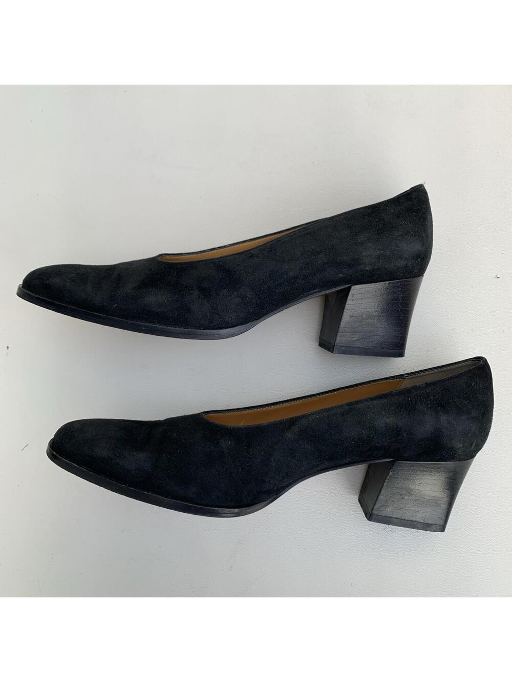 Vintage Ann Taylor Black Shoes Pumps Heels Sz 7.5 Womens True to size - Picture 5 of 11